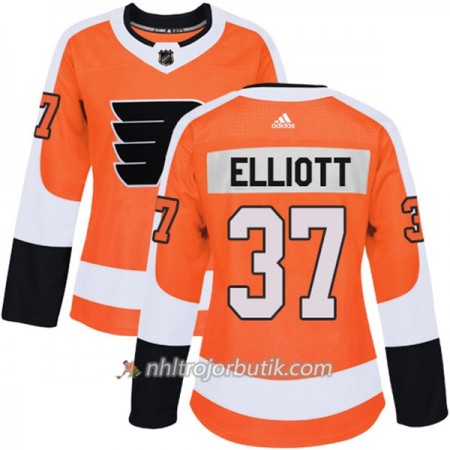 Dame Ishockey Philadelphia Flyers Tröja Brian Elliott 37 Adidas 2017-2018 Orange Authentic